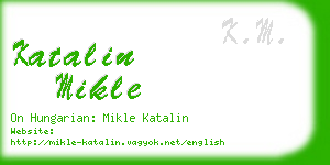 katalin mikle business card